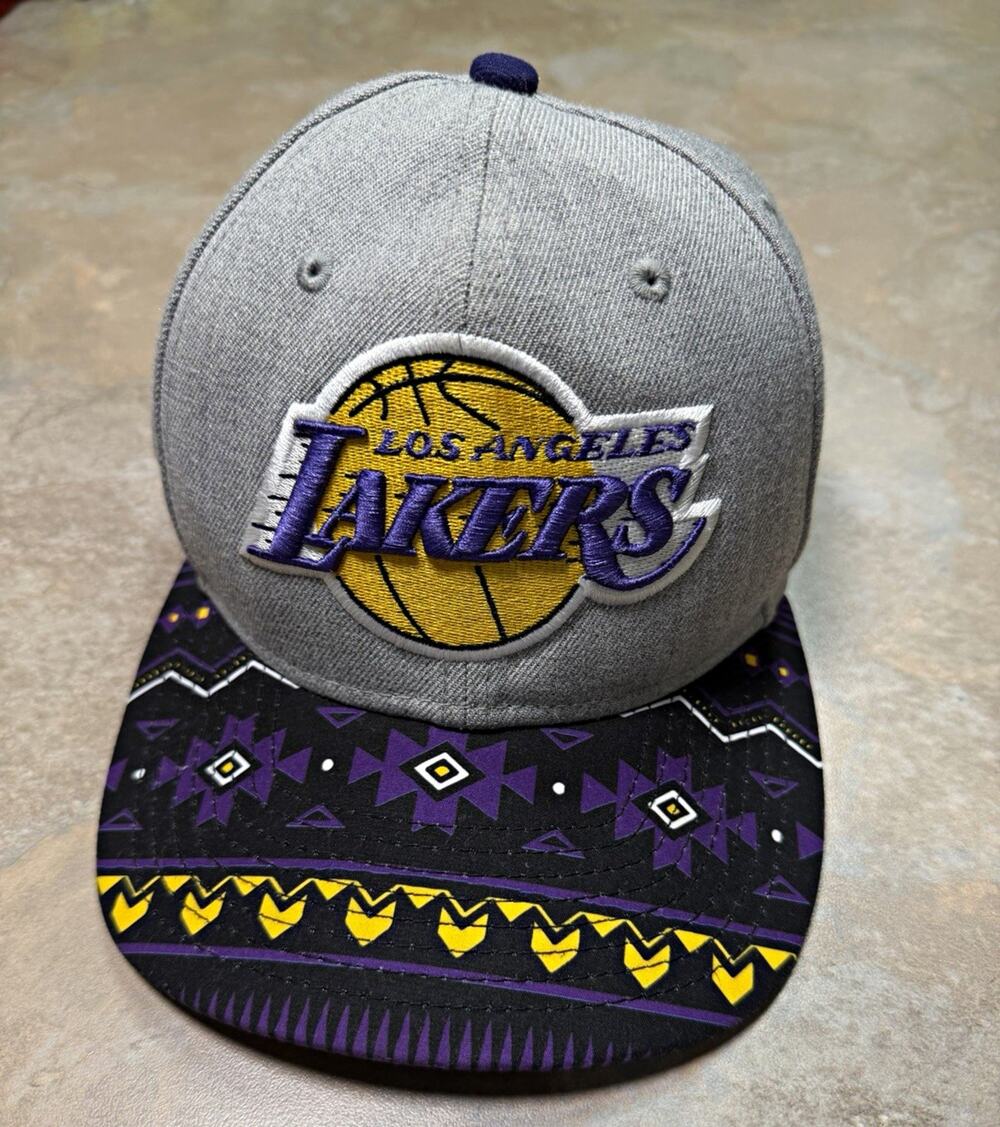 New Era 9FIFTY Los Angeles Lakers Gray/Purple/Black/Yellow NBA Snapback Hat OS